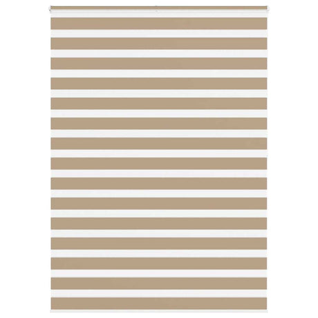 Vidaxl zebra blind 160x200 cm stofbreedte 155,9 cm polyester zandbruin