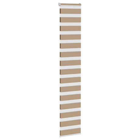Vidaxl zebra blind 40x230 cm stofbreedte 35,9 cm polyester zandbruin