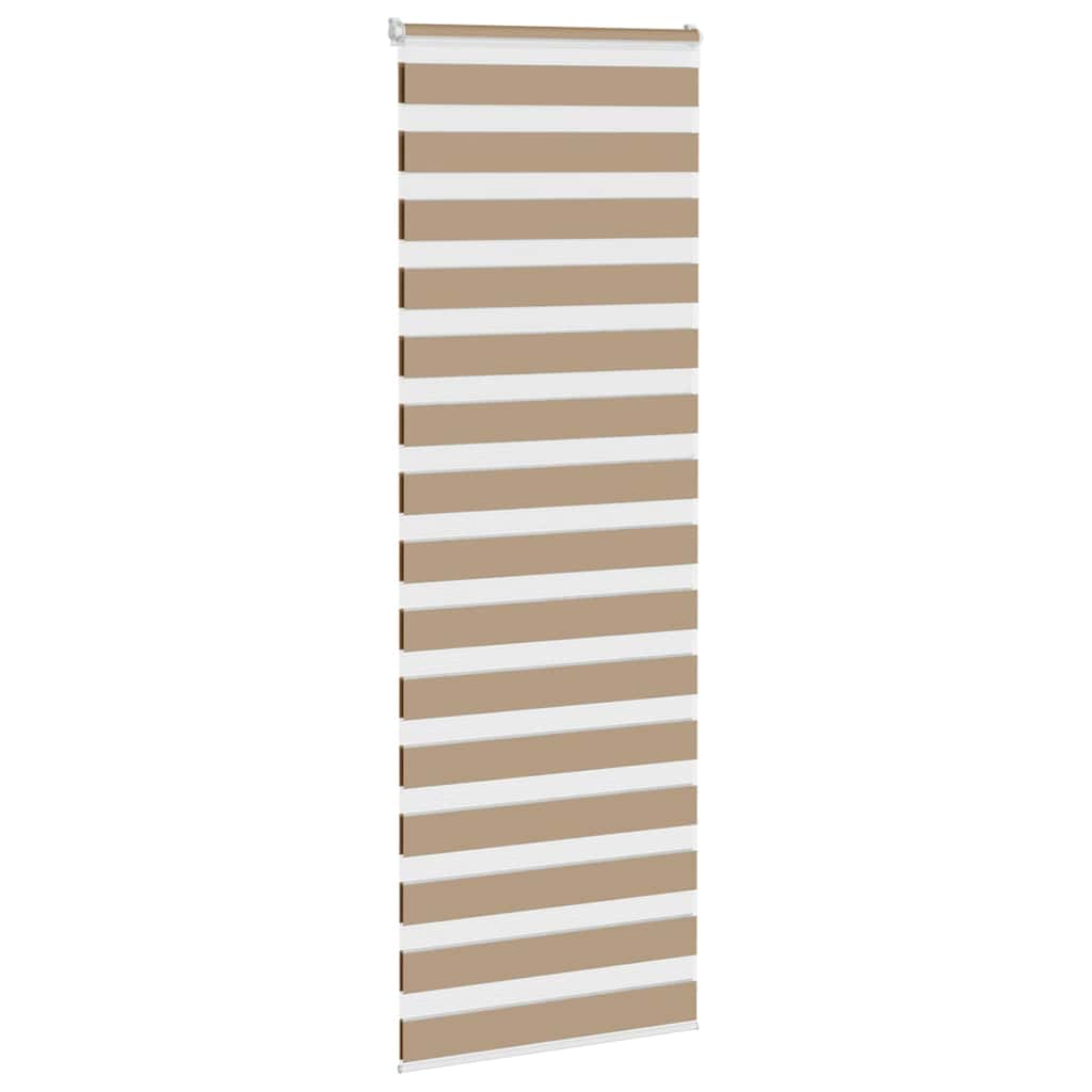 Vidaxl zebra blind 70x230 cm stofbreedte 65,9 cm polyester zandbruin