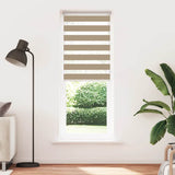 Vidaxl zebra blind 75x230 cm stofbreedte 70,9 cm polyester zandbruin
