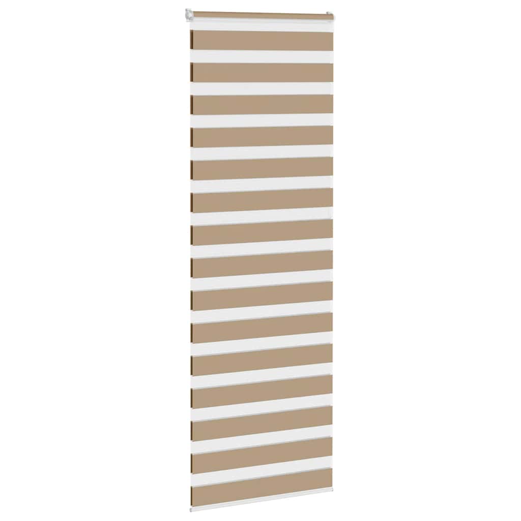 Vidaxl zebra blind 75x230 cm stofbreedte 70,9 cm polyester zandbruin