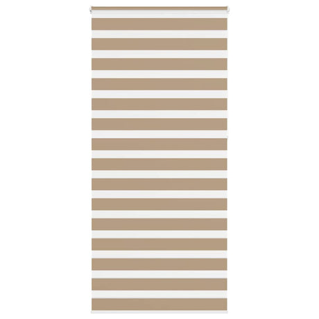 Vidaxl zebra blind 105x230 cm stofbreedte 100,9 cm polyester zandbruin
