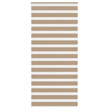 Vidaxl zebra blind 110x230 cm stofbreedte 105,9 cm polyester zandbruin
