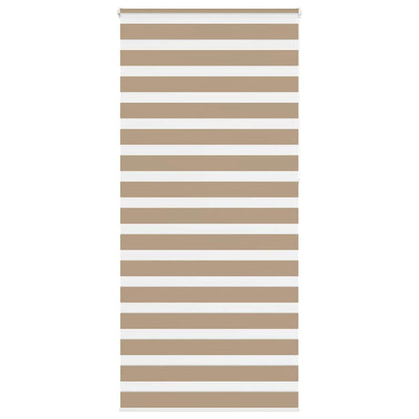 Vidaxl zebra blind 110x230 cm stofbreedte 105,9 cm polyester zandbruin