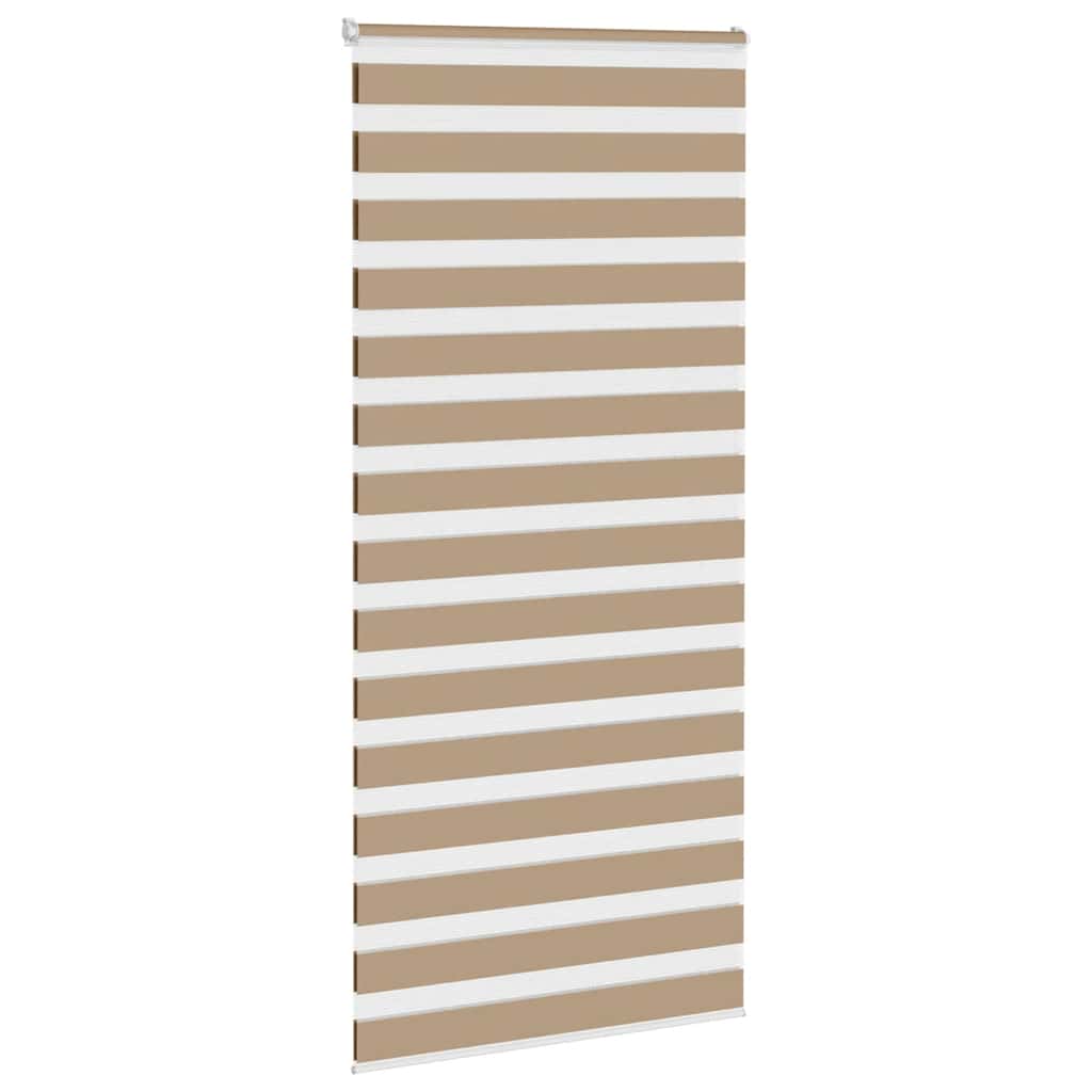Vidaxl zebra blind 110x230 cm stofbreedte 105,9 cm polyester zandbruin