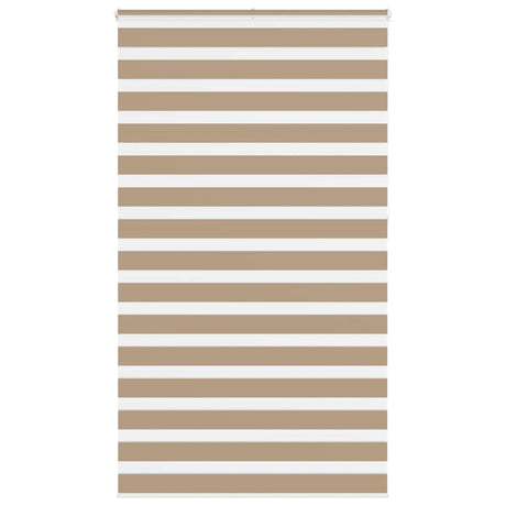 Vidaxl zebra blind 120x230 cm stofbreedte 115,9 cm polyester zandbruin