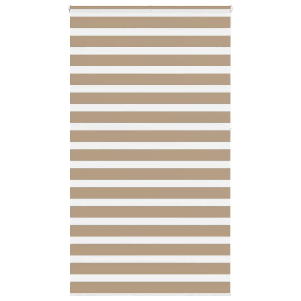 Vidaxl Zebra Blind 130x230 cm Dammbredd 125,9 cm Polyester Sand Brown