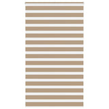 Vidaxl Zebra Blind 130x230 cm Dammbredd 125,9 cm Polyester Sand Brown