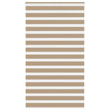 Vidaxl zebra blind 130x230 cm stofbreedte 125,9 cm polyester zandbruin