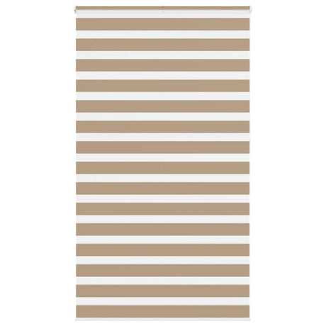 Vidaxl zebra blind 130x230 cm stofbreedte 125,9 cm polyester zandbruin
