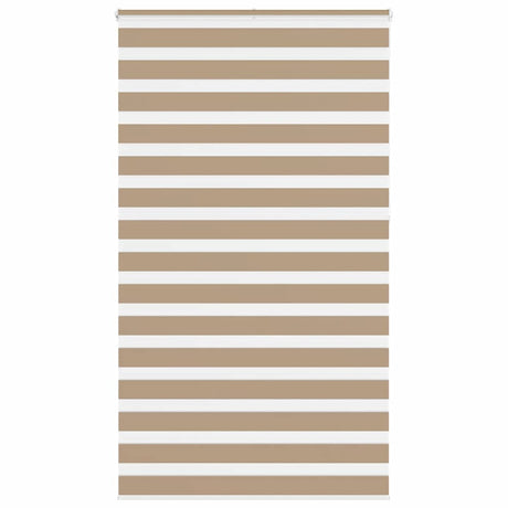 Vidaxl zebra blind 135x230 cm stofbreedte 130,9 cm polyester zandbruin