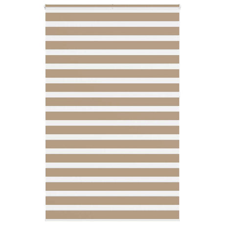 Vidaxl zebra blind 145x230 cm stofbreedte 140,9 cm polyester zandbruin