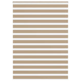 Vidaxl zebra blind 155x230 cm stofbreedte 150,9 cm polyester zandbruin