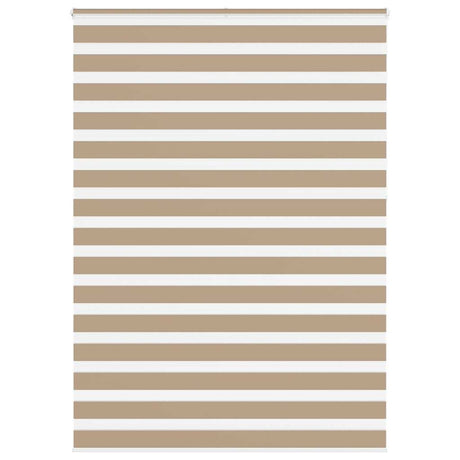 Vidaxl zebra blind 155x230 cm stofbreedte 150,9 cm polyester zandbruin