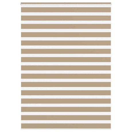 Vidaxl zebra blind 160x230 cm stofbreedte 155,9 cm polyester zandbruin
