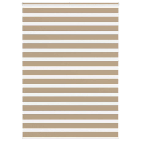 Vidaxl zebra blind 165x230 cm stofbreedte 160,9 cm polyester zandbruin