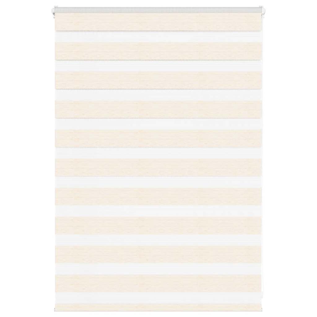 Vidaxl Zebra Roller Blind 110x100 cm Staubbreite 105,9 cm Marmerbeige