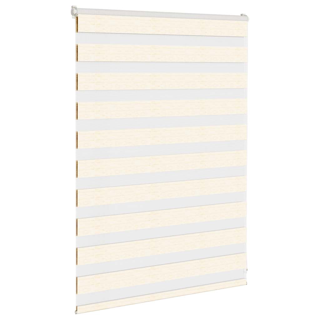 Vidaxl Zebra Roller Blind 110x100 cm Støvbredde 105,9 cm Marmerbeige