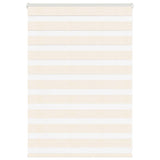 Vidaxl Zebra Roller Blind 115x100 cm Larghezza polvere 110,9 cm Marmerbeige