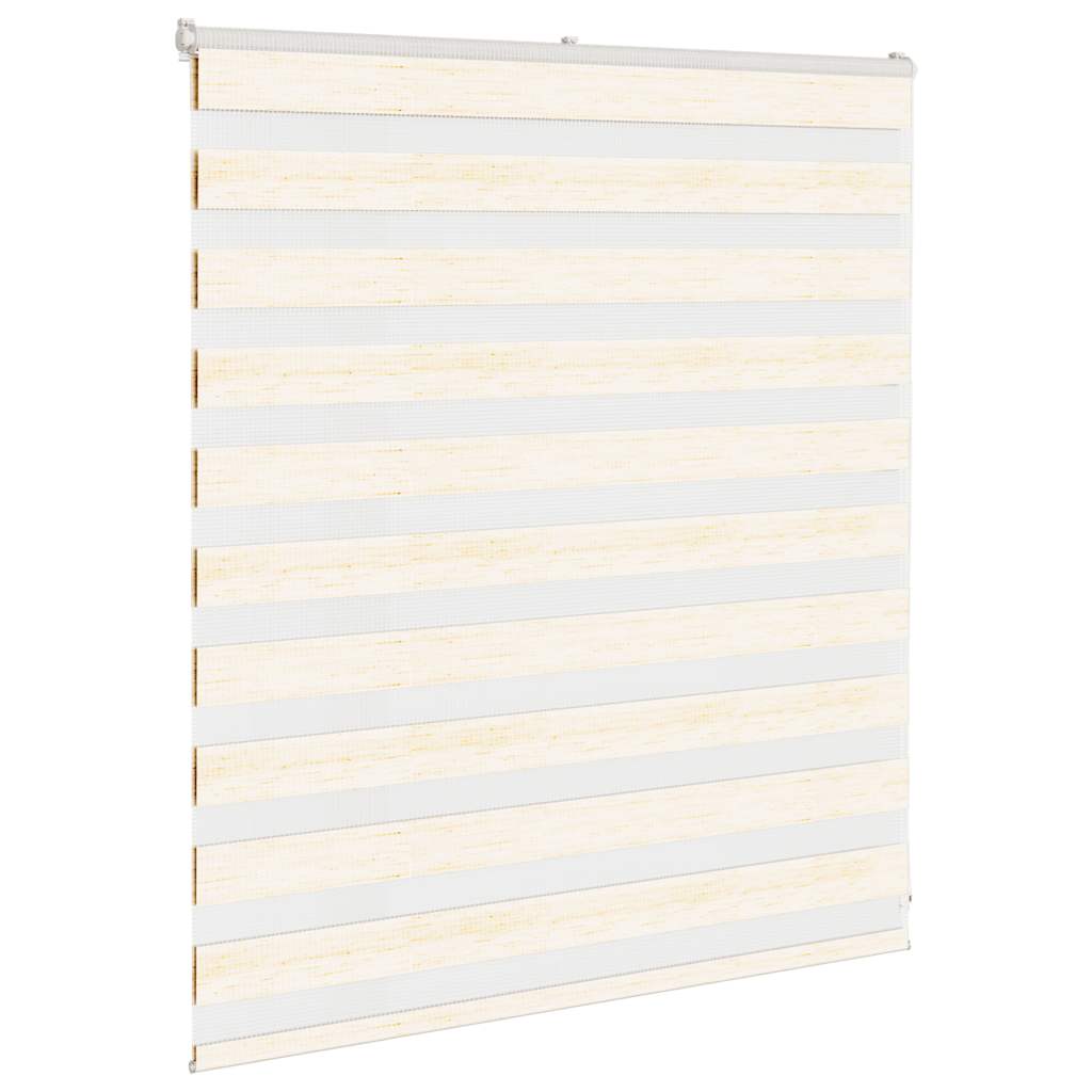 Vidaxl Zebra Roller Blind 120x100 cm Støvbredde 115,9 cm Marmerbeige