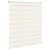 Vidaxl Zebra Roller Blind 120x100 cm Støvbredde 115,9 cm Marmerbeige