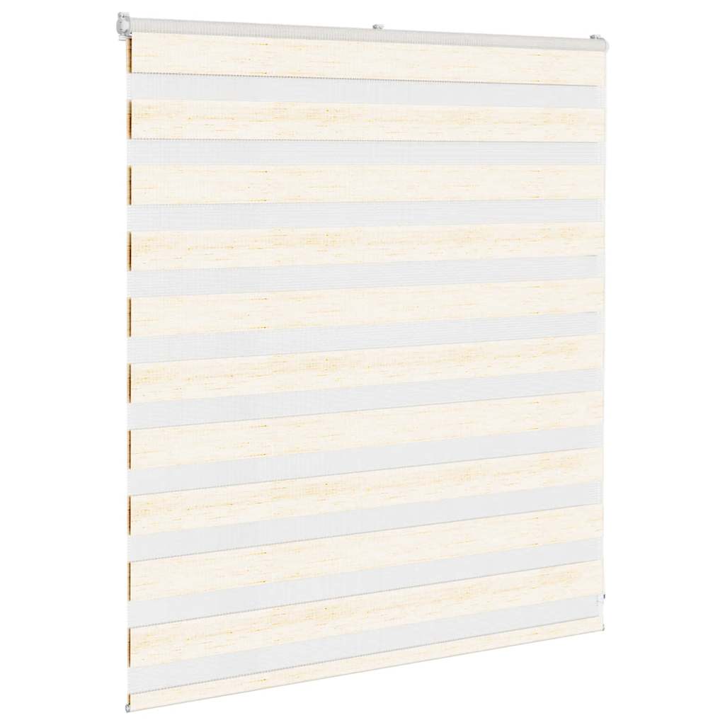 Vidaxl Zebra Roller Blind 125x100 cm Širina tkanine 120,9 cm marmerbeige