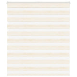 Vidaxl Zebra Roller Blind 130x100 cm Stofbredde 125,9 cm Marmerbeige