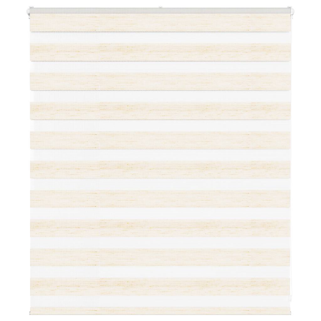 Vidaxl Zebra roller blind 135x100 cm dust width 130.9 cm Marmerbeige