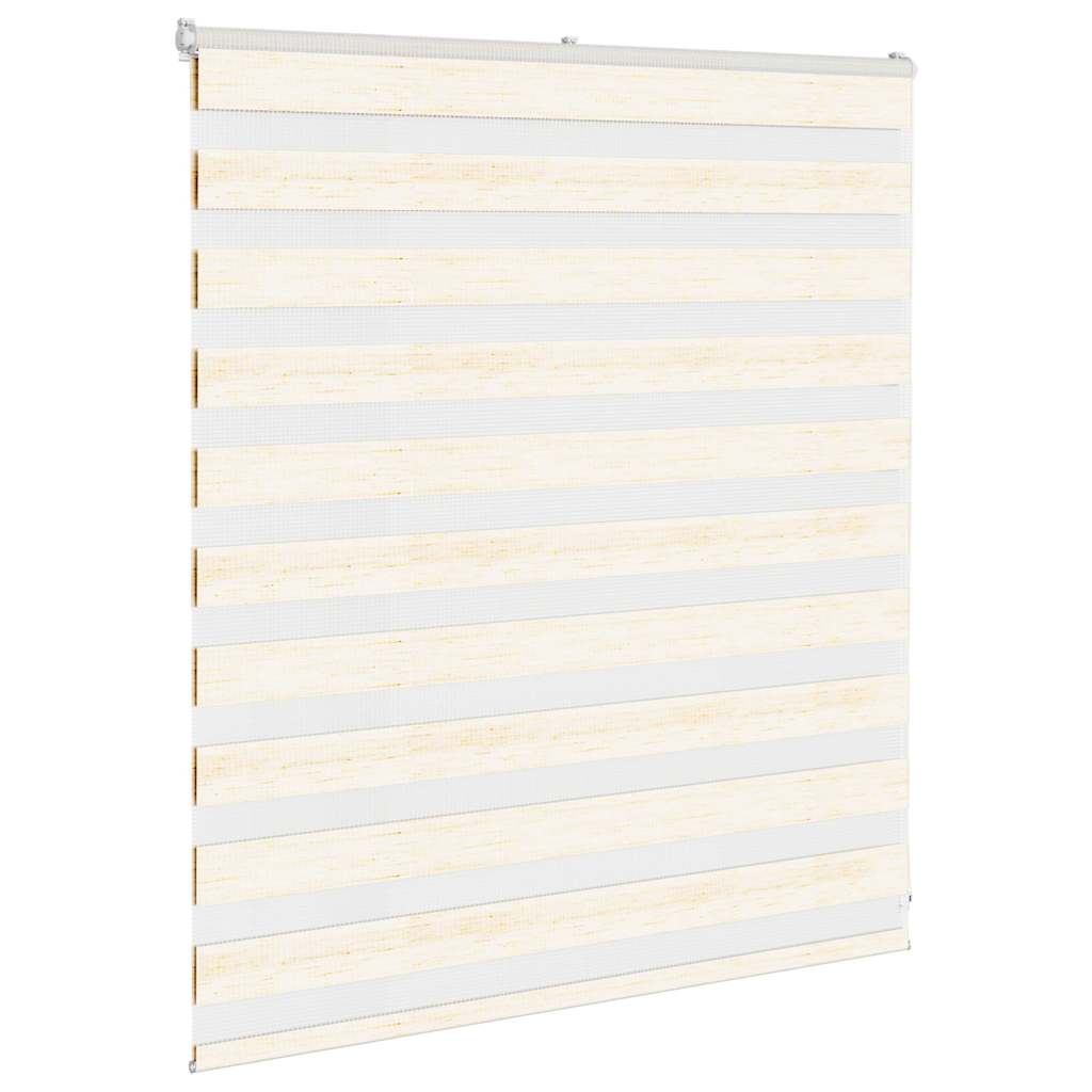 Vidaxl Zebra Roller Blind 135x100 cm Larghezza polvere 130,9 cm Marmerbeige