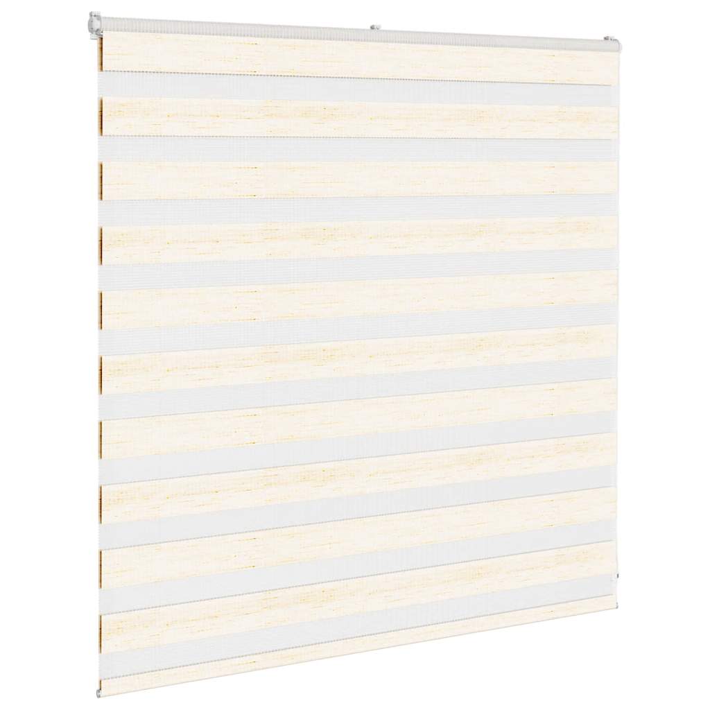 Vidaxl Zebra Roller Blind 145x100 cm Larghezza polvere 140,9 cm Marmerbeige