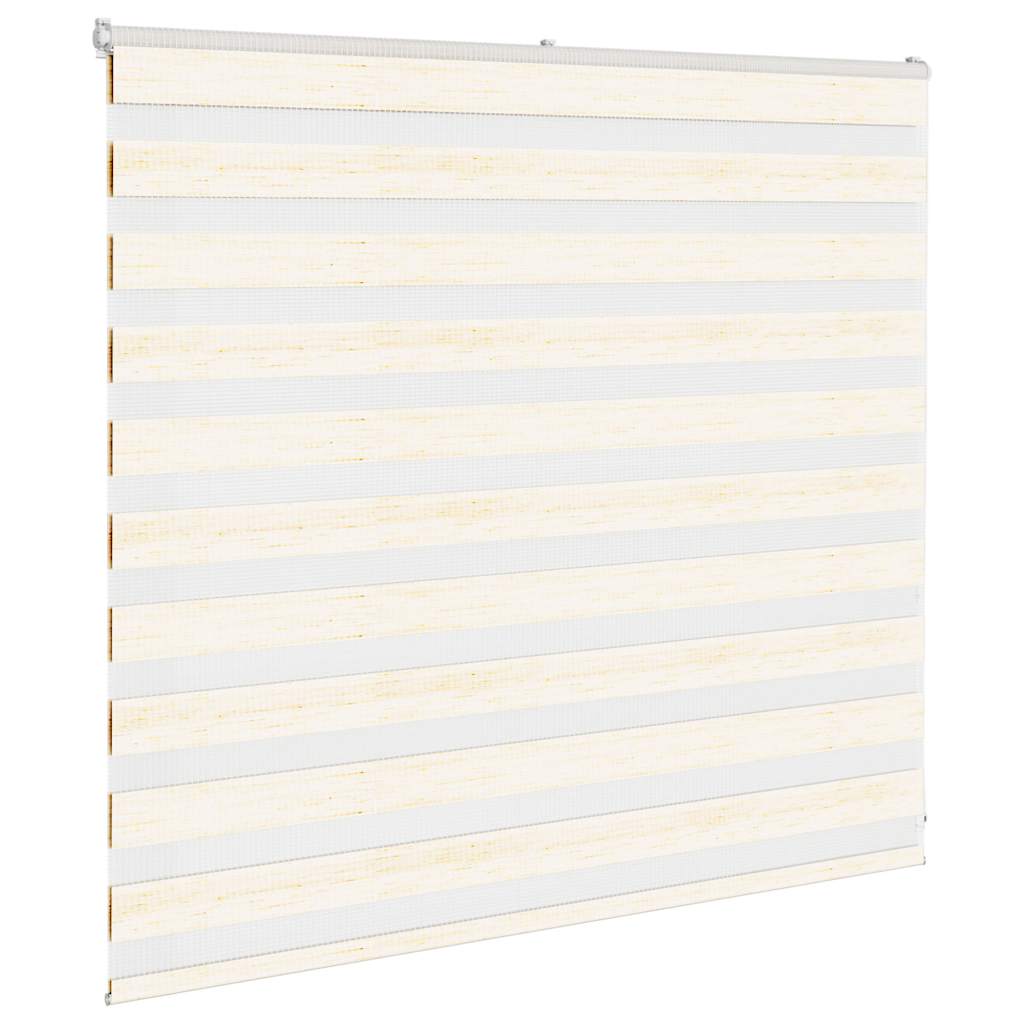 Vidaxl Zebra Roller Blind 155x100 cm Dammbredd 150,9 cm Marmerbeige