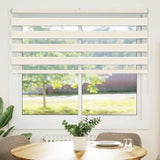 Vidaxl Zebra Roller Blind 160x100 cm Staubbreite 155,9 cm Marmerbeige