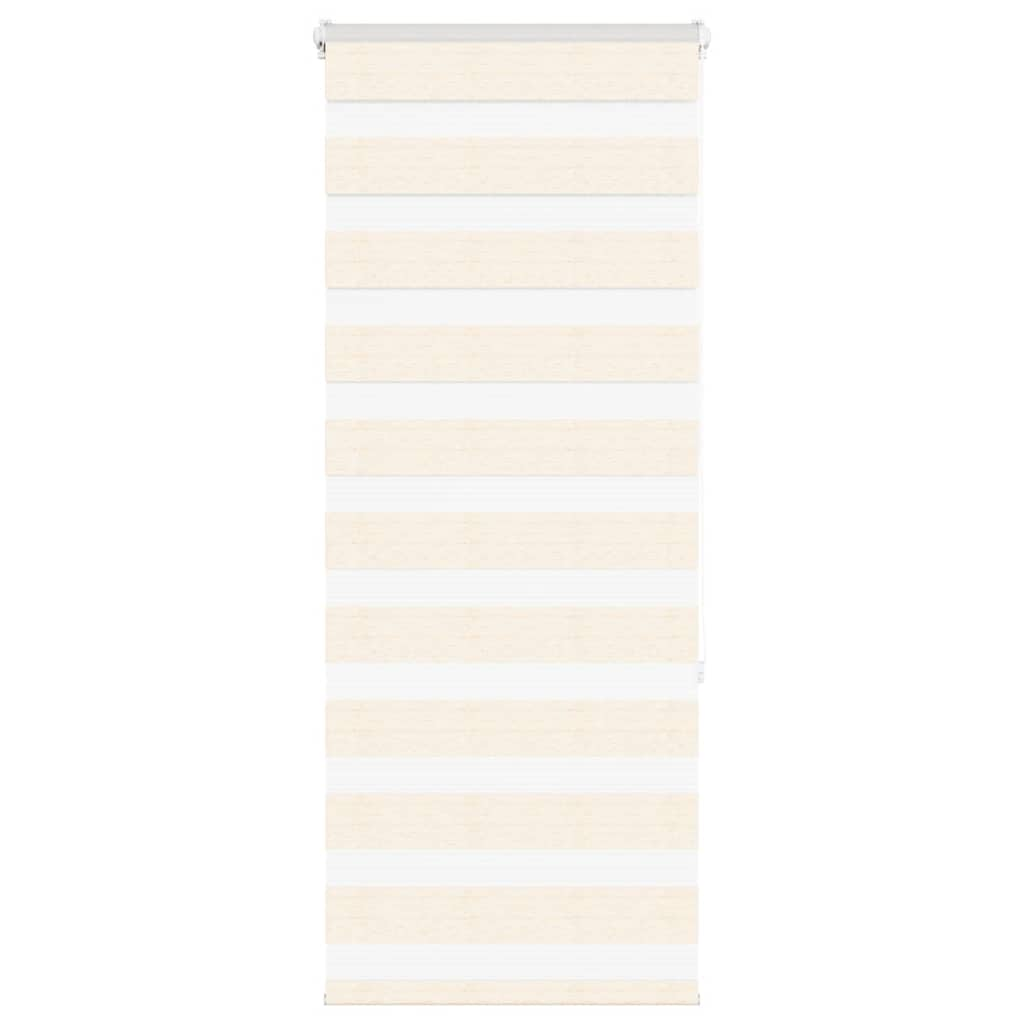 Vidaxl zebra blind 55x150 cm stofbreedte 50,9 cm polyester marmerbeige