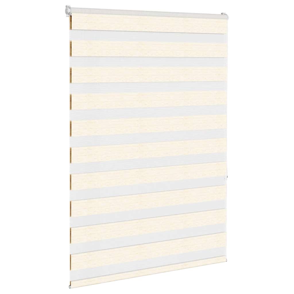 Vidaxl Zebra Rouleau aveugle 110x150 cm Largeur de poussière 105,9 cm Marmerbeige