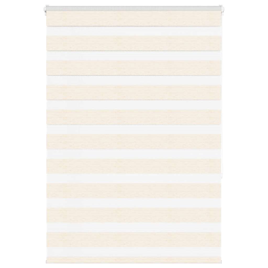 Vidaxl Zebra Roller Blind 115x150 cm Dammbredd 110,9 cm Marmerbeige