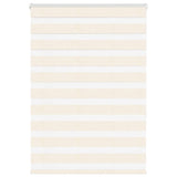 Vidaxl Zebra Roller Blind 115x150 cm Dammbredd 110,9 cm Marmerbeige