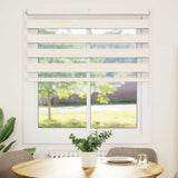 Vidaxl Zebra Roller Blind 120x150 cm Støvbredde 115,9 cm Marmerbeige