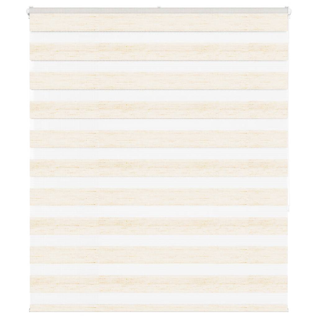 Vidaxl Zebra Roller Blind 135x150 cm Larghezza polvere 130,9 cm Marmerbeige