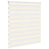 Vidaxl Zebra Rouleau aveugle 135x150 cm Largeur de poussière 130,9 cm Marmerbeige