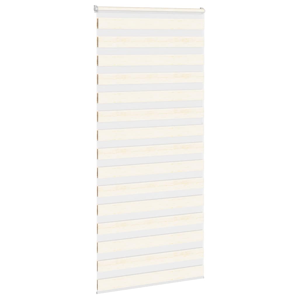 Vidaxl Zebra Roller Blind 105x200 cm Larghezza polvere 100,9 cm Marmerbeige