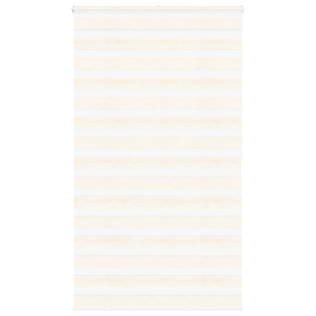 Vidaxl Zebra Roller Blind 120x200 cm ancho de polvo 115.9 cm marmerbeige