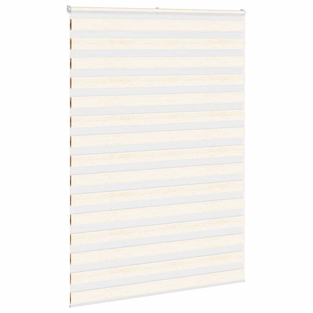 Vidaxl Zebra Roller Blind 155x200 CM Fabric Ancho 150.9 cm Marmerbeige