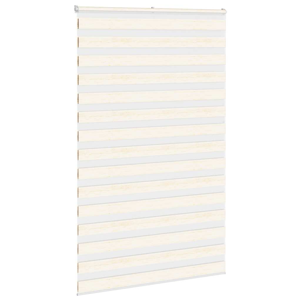 Vidaxl Zebra Roller Blind 140x230 cm Tygbredd 135,9 cm Marmerbeige