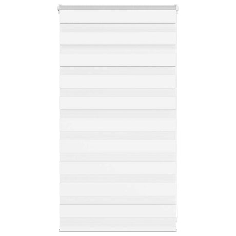 Vidaxl zebra blind 85x100 cm stofbreedte 80,9 cm polyester wit