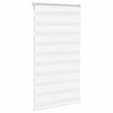 Vidaxl zebra blind 85x100 cm stofbreedte 80,9 cm polyester wit