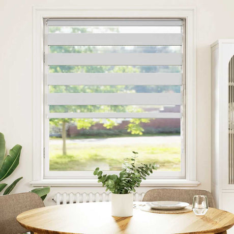Vidaxl zebra blind 110x100 cm stofbreedte 105,9 cm polyester wit