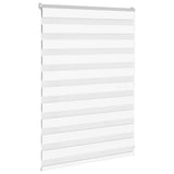 Vidaxl zebra blind 115x100 cm stofbreedte 110,9 cm polyester wit