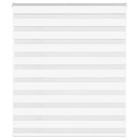Vidaxl zebra blind 125x100 cm stofbreedte 120,9 cm polyester wit
