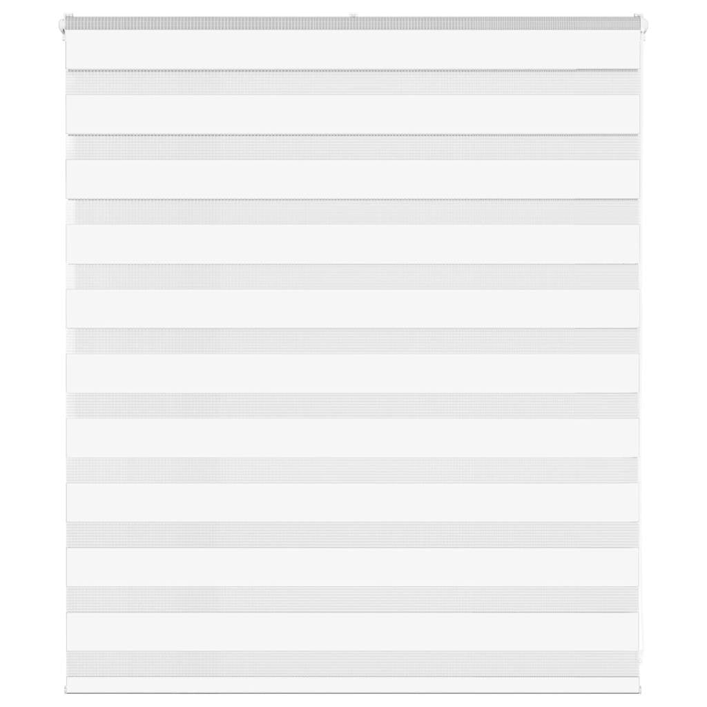 Vidaxl zebra blind 135x100 cm stofbreedte 130,9 cm polyester wit