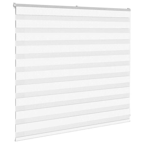 Vidaxl zebra blind 165x100 cm stofbreedte 160,9 cm polyester wit